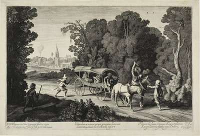 Røvere angriber en træner af Jan van de Velde II
