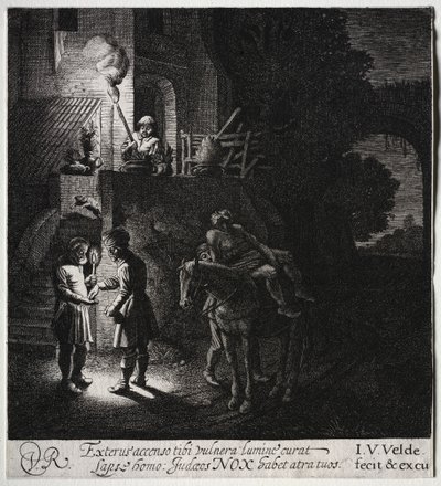 Den barmhjertige samaritaner betaler kroejeren af Jan van de Velde II