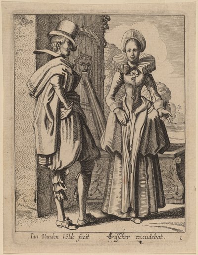 To Figurer i Kostume af Jan van de Velde II