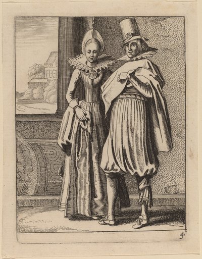 To Figurer i Kostume af Jan van de Velde II