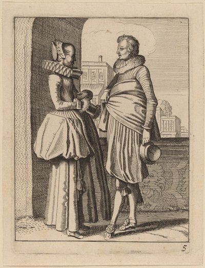 To Figurer i Kostume af Jan van de Velde II