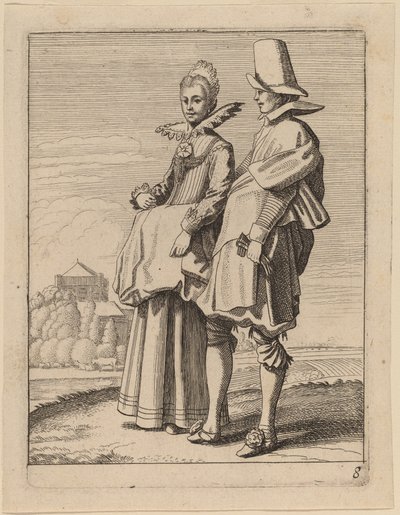 To Figurer i Kostume af Jan van de Velde II