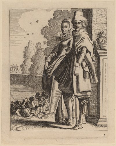 To Figurer i Kostume af Jan van de Velde II