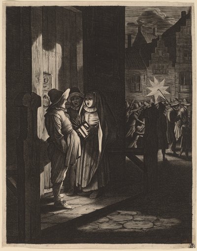 The Star of Kings, et natstykke af Jan van de Velde II after Pieter Molijn