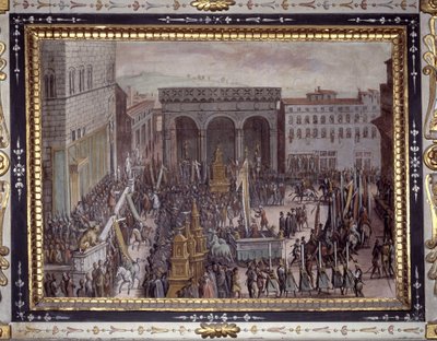 Fejringen af ​​smiger i Firenze af Jan van der Straet