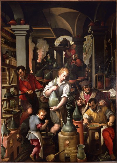 Alkymistens Værksted af Jan van der Straet