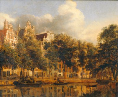 Le Herengracht à Amsterdam - Herengracht i Amsterdam, ca. 1668/1674 ... af Jan van der (manner of) Heyden