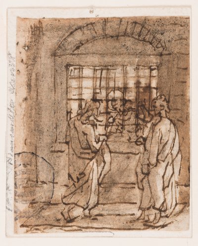 Sankt Peter i fængsel af Jan van der Straet, called Stradanus