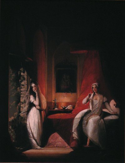 En scene fra Laurence Sternes roman "A Sentimental Journey Through France and Italy". af Jane Stuart