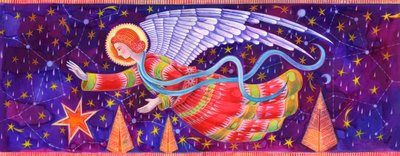 Angel, 1995, (blæk og gouache) af Jane Tattersfield