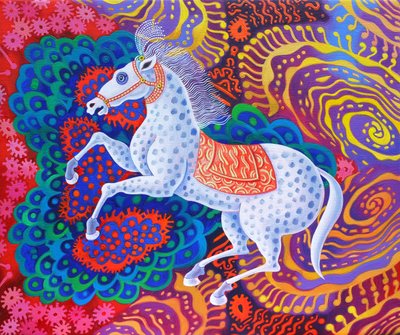 Cirkushest, 2016, af Jane Tattersfield