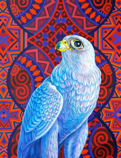 Gråfalk, 2017, af Jane Tattersfield