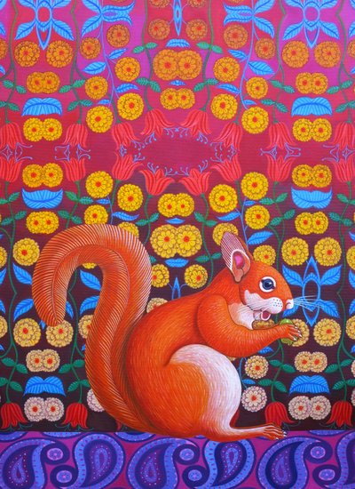 Red Squirrel, 2014, af Jane Tattersfield