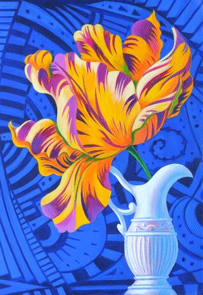 Tulipan, 2014, af Jane Tattersfield