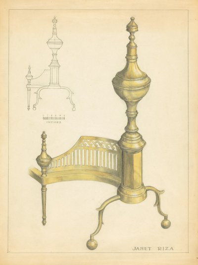 andiron af Janet Riza
