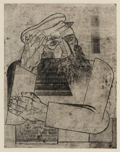 Ein Jude, ca. 1926 (radering) af Jankel Adler