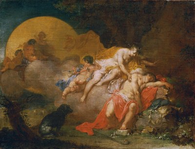 Luna og Endymion af Januarius Zick