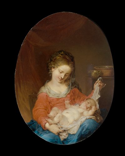Jomfru og Barn af Januarius Zick