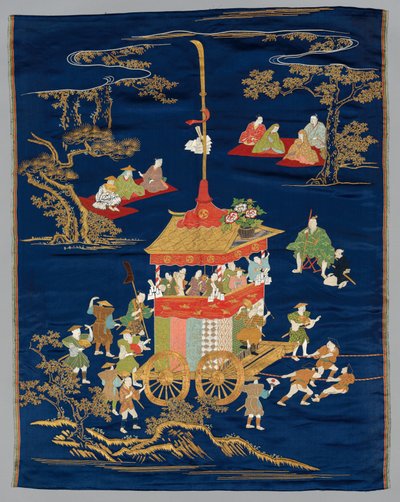 Broderet Fukusa af Japan, late 19th early 20th century