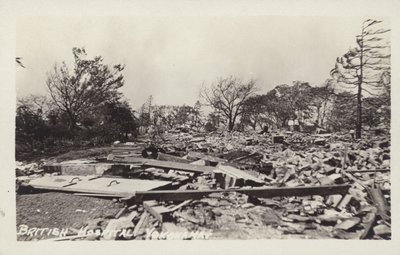 Efter det store jordskælv i Kanto, Japan, 1923 af Japanese Photographer