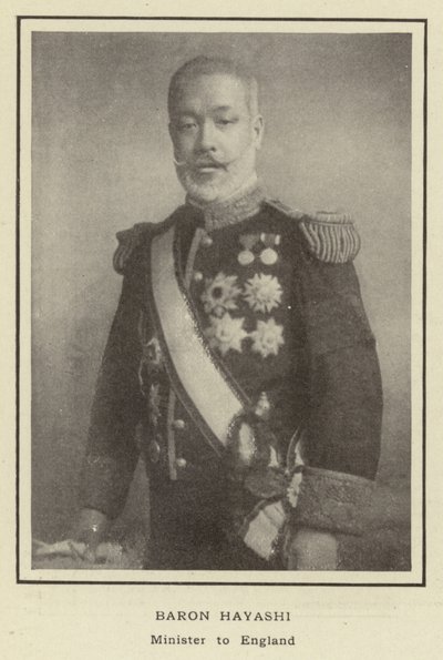 Baron Hayashi, minister i England af Japanese Photographer