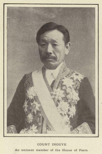 Grev Inouye, et fremtrædende medlem af House of Peers af Japanese Photographer