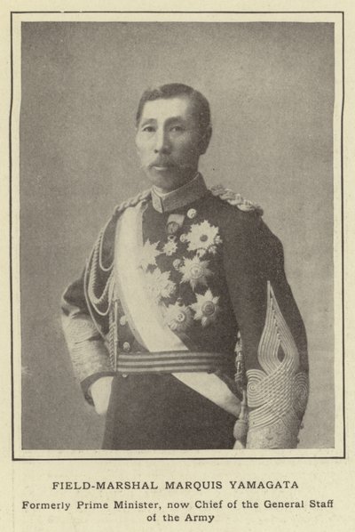 Feltmarskal Marquis Yamagata, tidligere premierminister, nu chef for hærens generalstab af Japanese Photographer