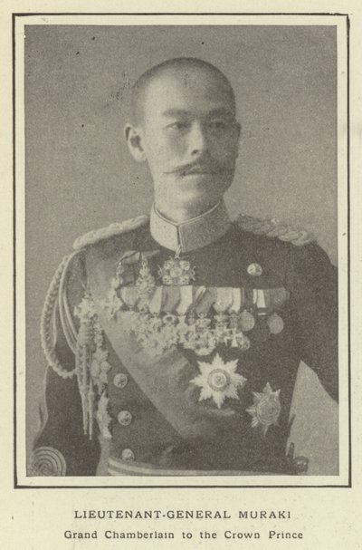 Generalløjtnant Muraki, storkammerherre for kronprinsen af Japanese Photographer