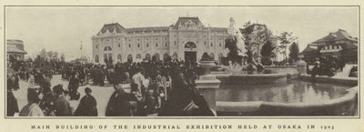 Hovedbygningen til industriudstillingen afholdt i Osaka i 1903 af Japanese Photographer