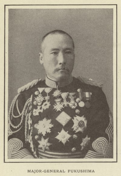 Generalmajor Fukushima af Japanese Photographer