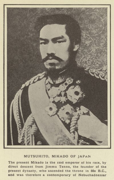 Mutsuhito, Mikado of Japan af Japanese Photographer