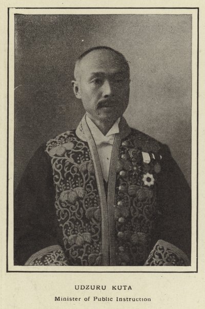 Udzuru Kuta, minister for offentlig undervisning af Japanese Photographer