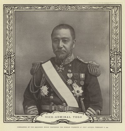 Viceadmiral Togo af Japanese Photographer