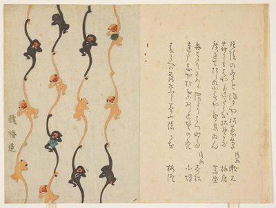 (Monke ys), 1836 af Matsukawa Ryu_Chin af Japanese School