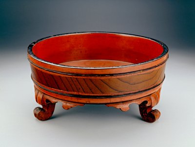Håndvask brugt til en buddhistisk håndvask-ceremoni, 1345 eller 1406 (lakeret træ) af Japanese School