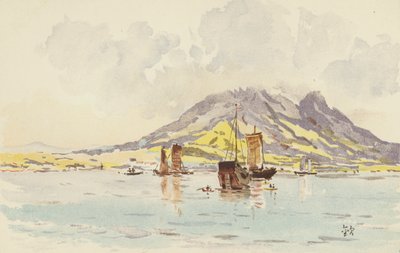 Ho-Shang-Mountain set fra Ta-Li En-Wan (undtagen Ro Membrane Litho) af Japanese School