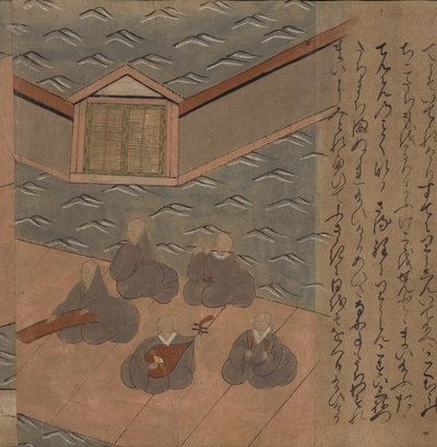 Japanske musikere, illustration fra 