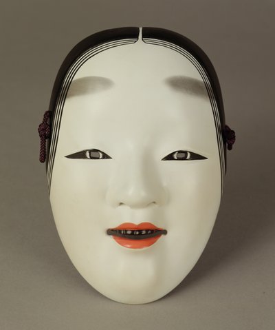 Noh teater maske af en ung kvinde, japansk af Japanese School