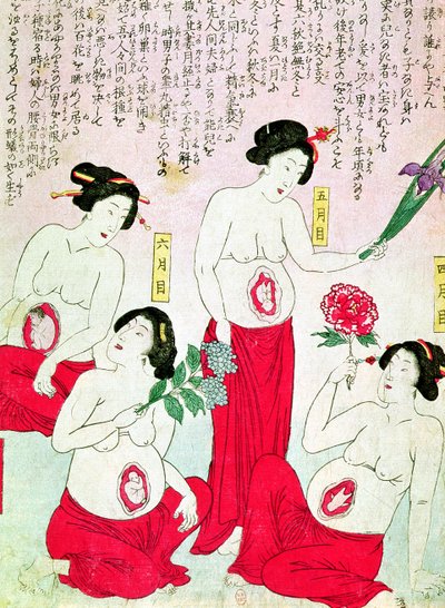 Gravide Kvinder, 1881 af Japanese School