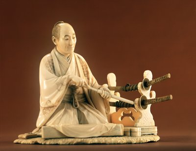 Samurai, ud for kysten, Edo Perio d (1603-1868) af Japanese School