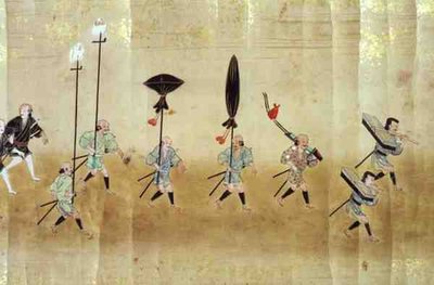 Sjette koreanske ambassade i Japan på tidspunktet for Tokugawa Ietsunas arvefølge i 1651, muligvis af Kano Masunobu (1625-94) 1655-57 (rullemaleri) af Japanese School