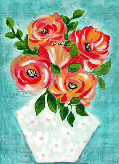 Moderne blomsterbuket af Jasmine Goodwin