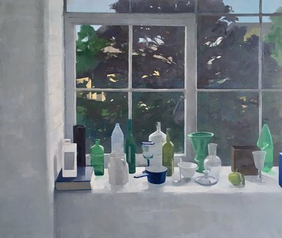 Summer Arrangement, 2020 (olie på lærred) af Jason Line