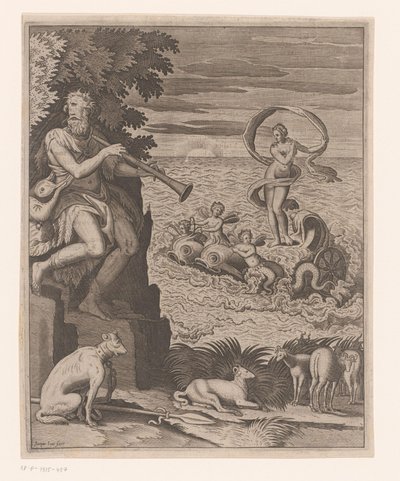 Venus triumf med Polyphemus på kysten af Jaspar de Isaac
