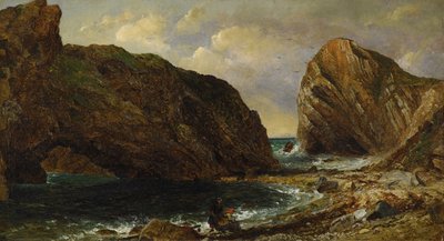 Ved havet, Lulworth af Jasper Francis Cropsey