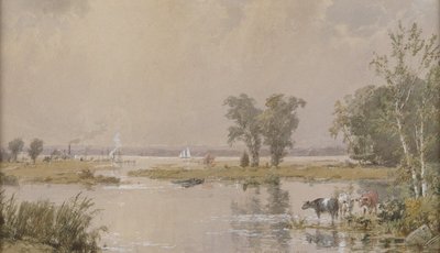 Hackensack Meadows, 1890. af Jasper Francis Cropsey