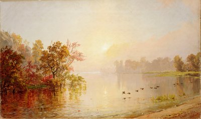 Disig eftermiddag - efterår, 1873 af Jasper Francis Cropsey