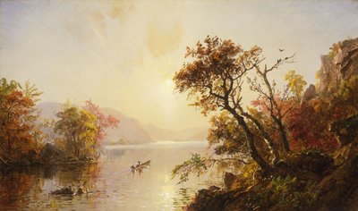 Roning ud af en vig, 1878 af Jasper Francis Cropsey