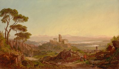 Ruiner ved Narni, Italien 1875 (olie på lærred) af Jasper Francis Cropsey