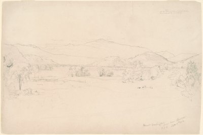 Undersøgelse til "View of Mt. Washington" af Jasper Francis Cropsey